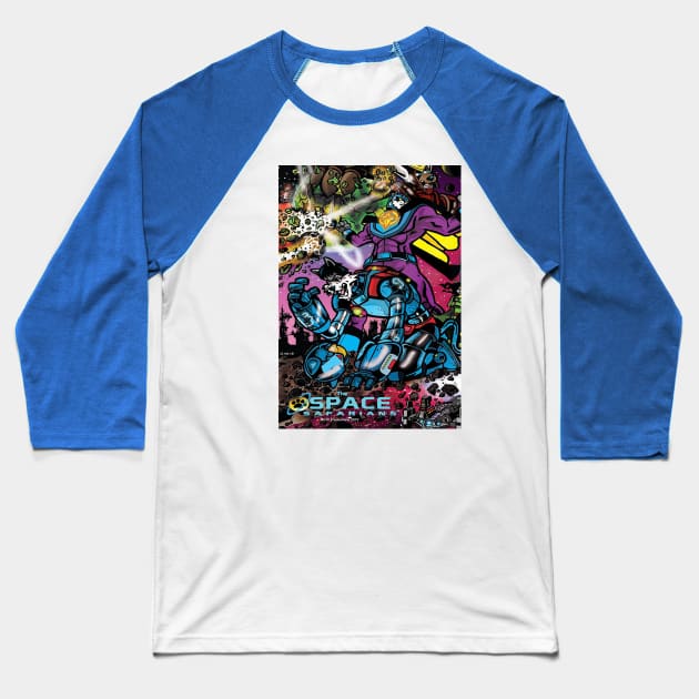 The Return of Cosmic Cat Baseball T-Shirt by DocNebula